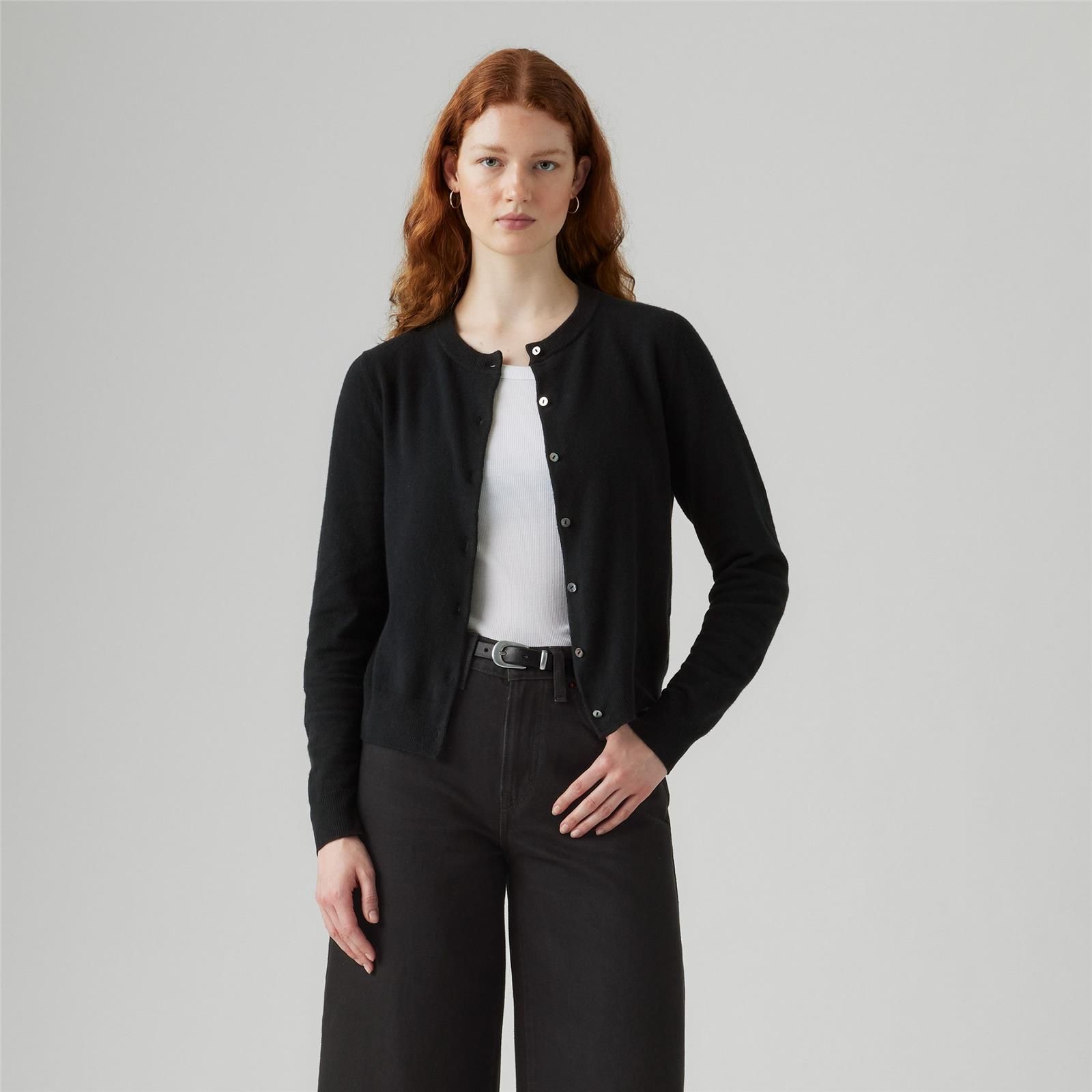 LEVI'S - Tara Super Soft Crewneck Cardi Blacks