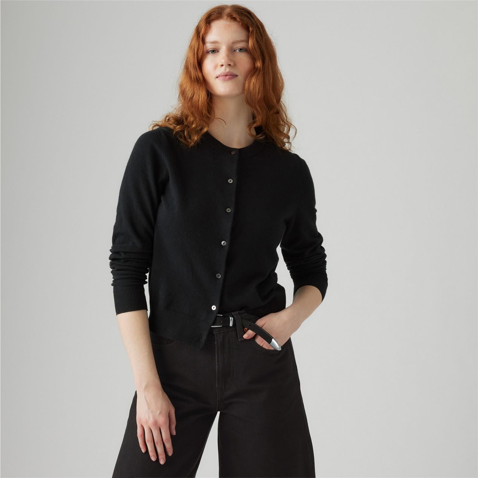 LEVI'S - Tara Super Soft Crewneck Cardi Blacks