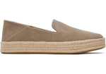 Dun  Suede Carolina Espadrille