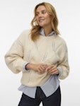 Zenia O-Neck Stitch Pullover