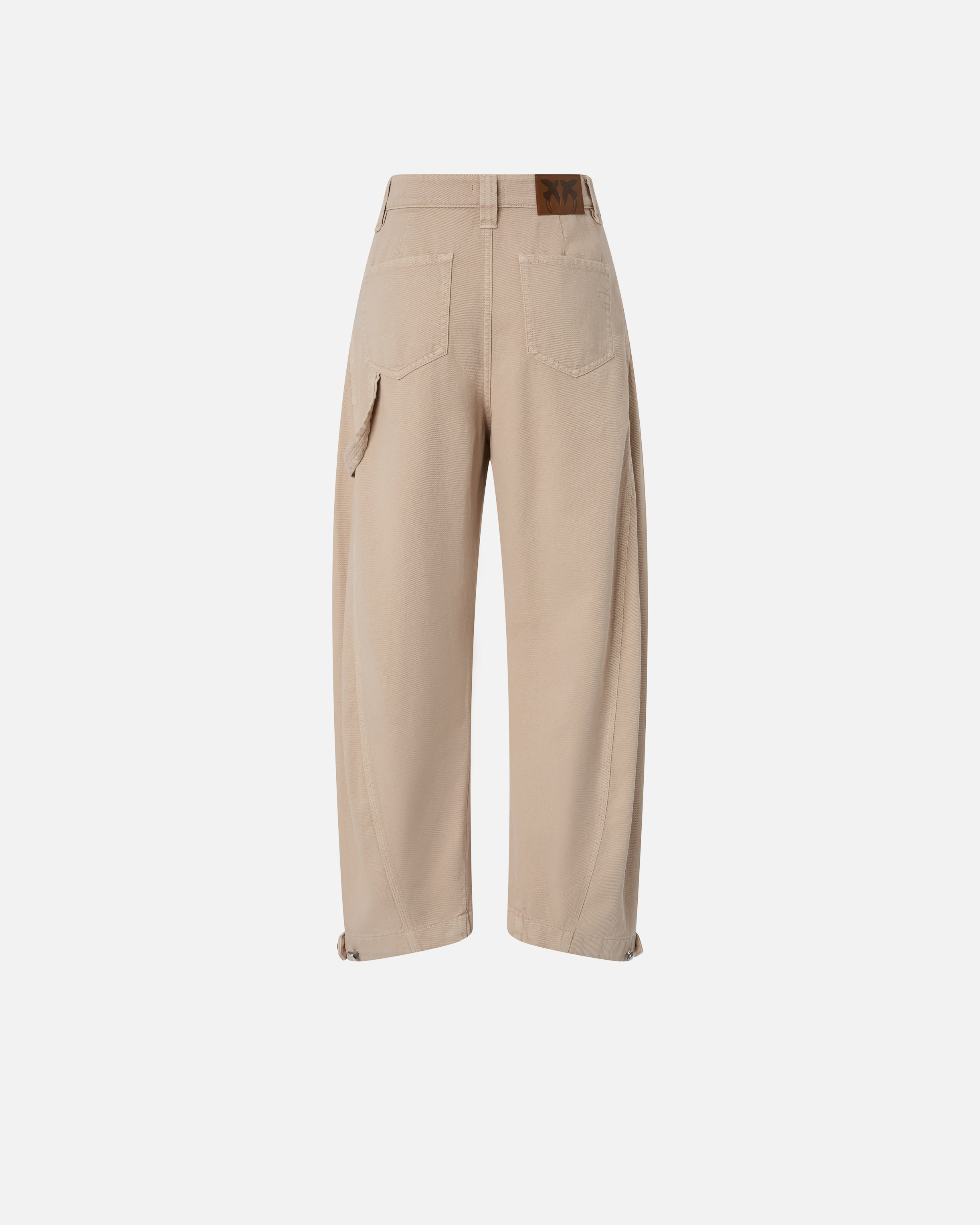 PINKO - Old-effect Leather Balloon Trousers