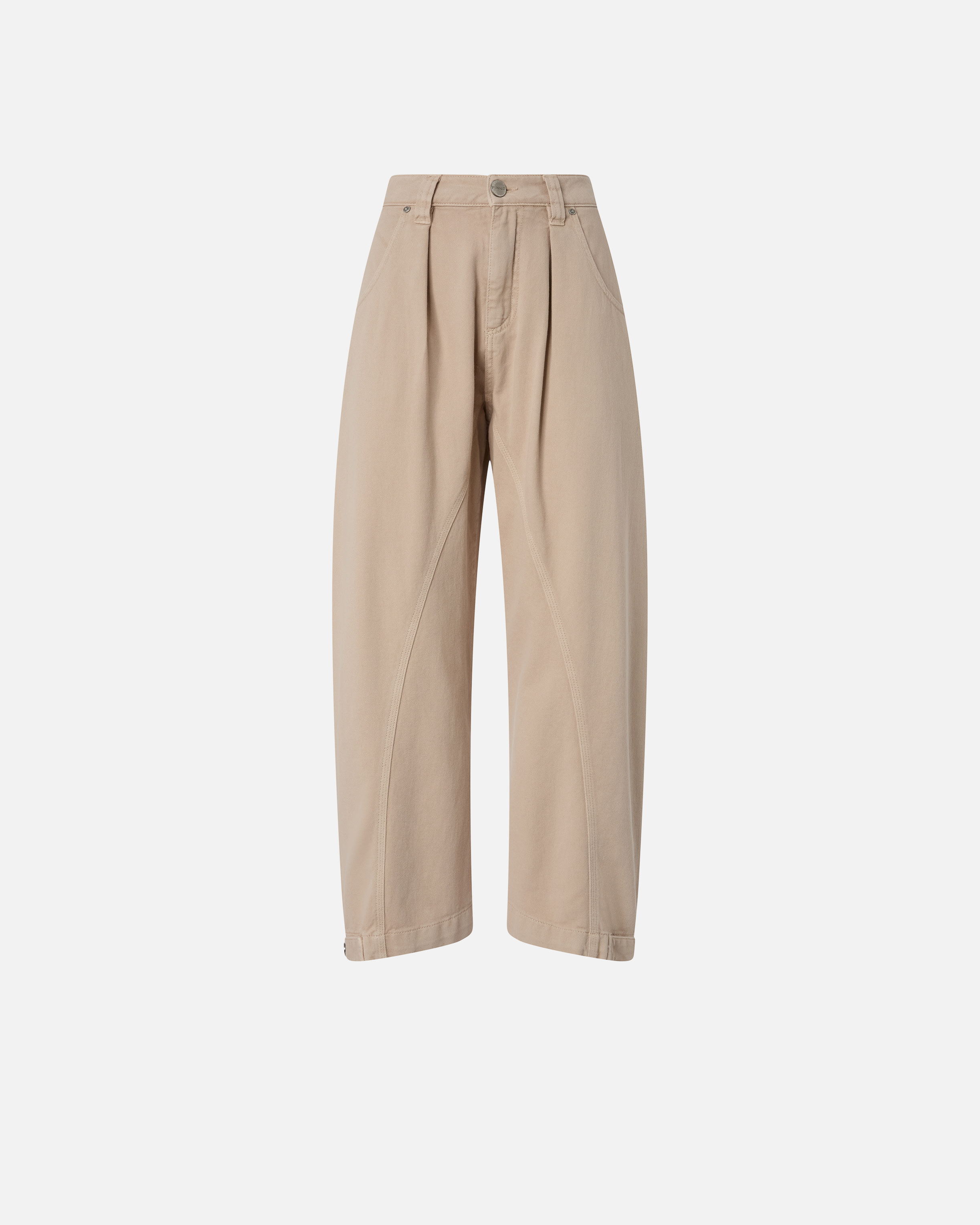 PINKO - Old-effect Leather Balloon Trousers