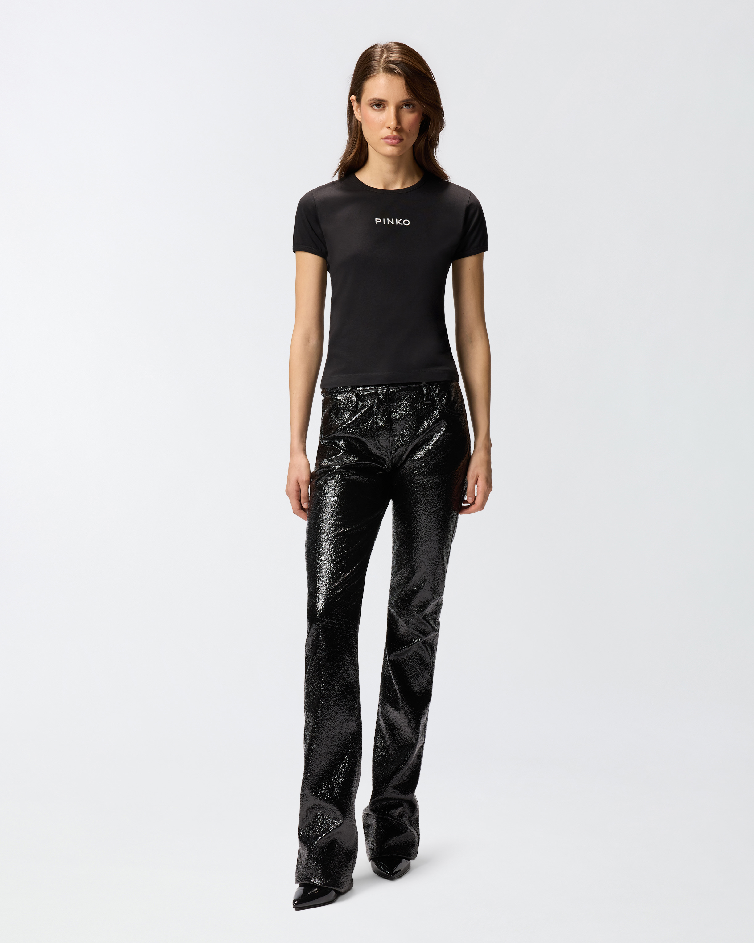 PINKO - Intenso T-shirt Jersey Ricamo