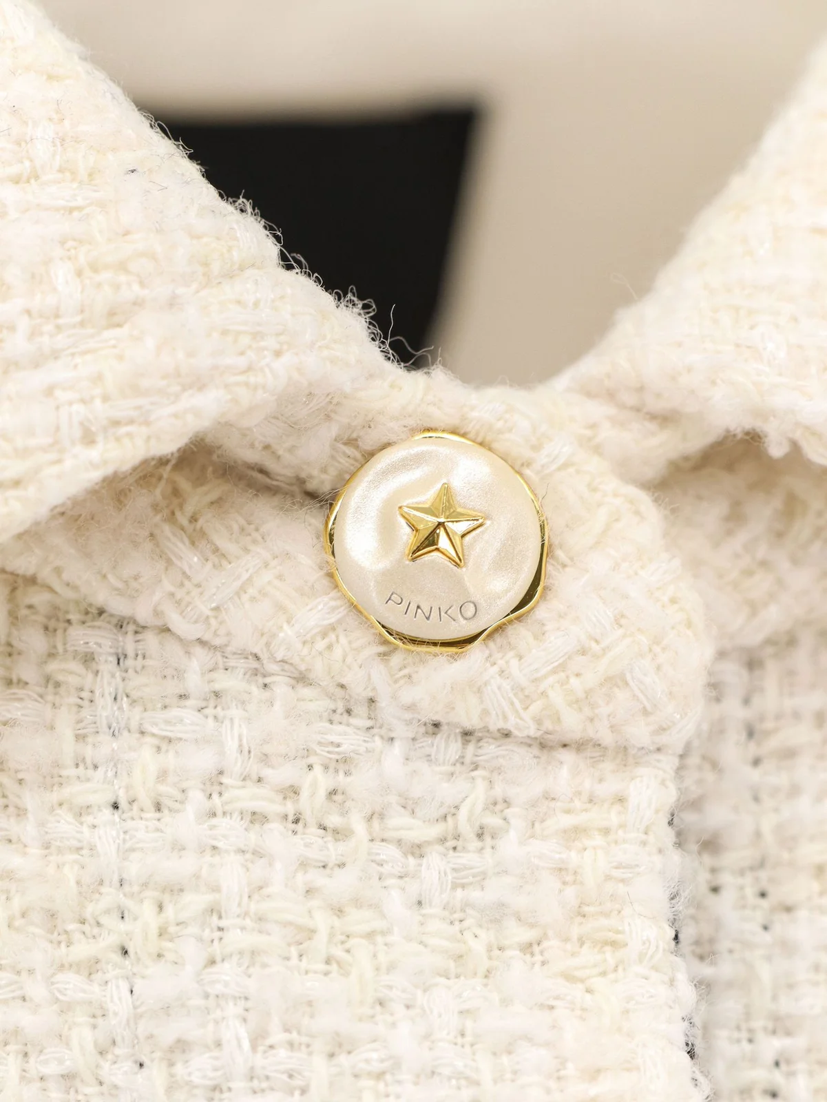 PINKO - Oversized Patterned Tweed Jacket