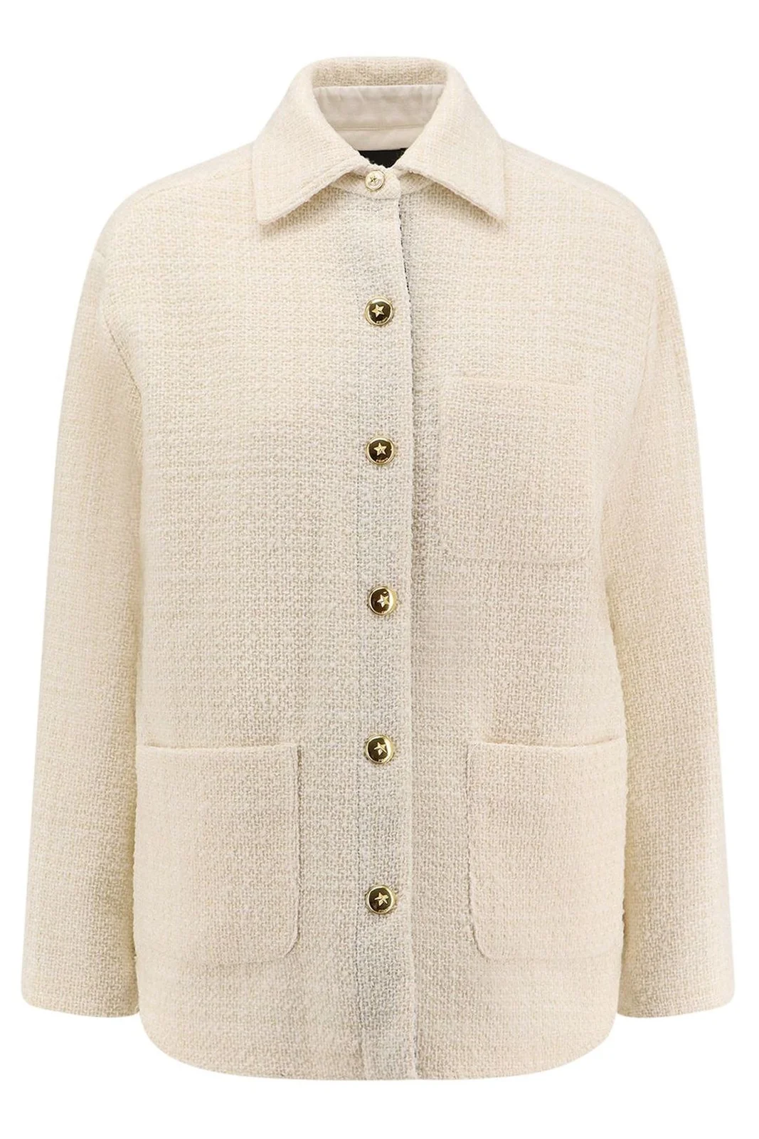 PINKO - Oversized Patterned Tweed Jacket