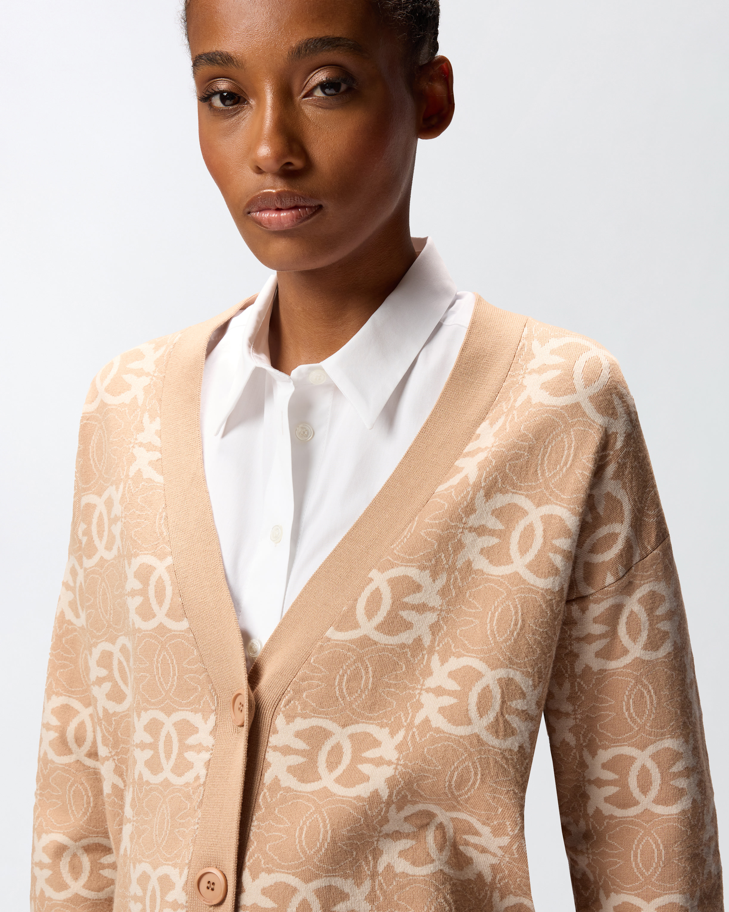 PINKO - Half Breed Cardigan Jacquard I