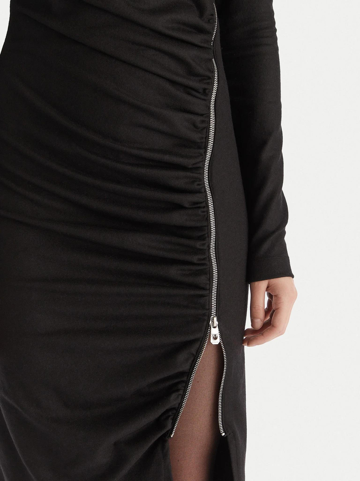 PINKO - Slim-fit Midi Dress With Draping