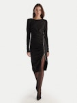 Slim-fit Midi Dress With Draping