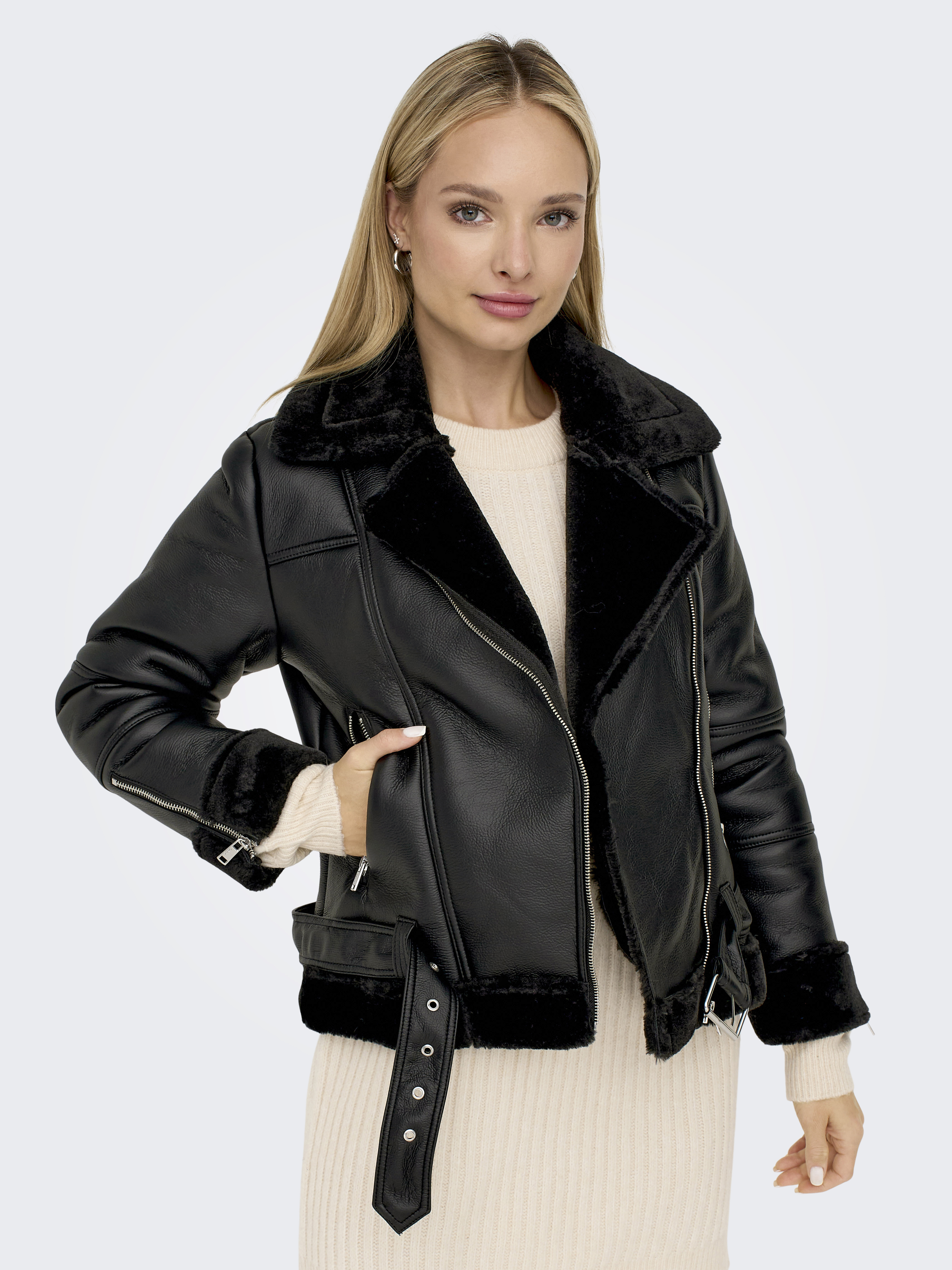 ONLY - Agnete Faux Leather Biker