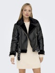 Agnete Faux Leather Biker
