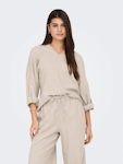 Onlcaro 3/4 Linen Bl Tunic