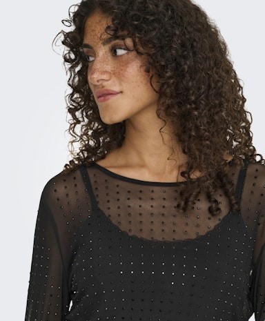 ONLY - Onlhilen Rhinestone Top