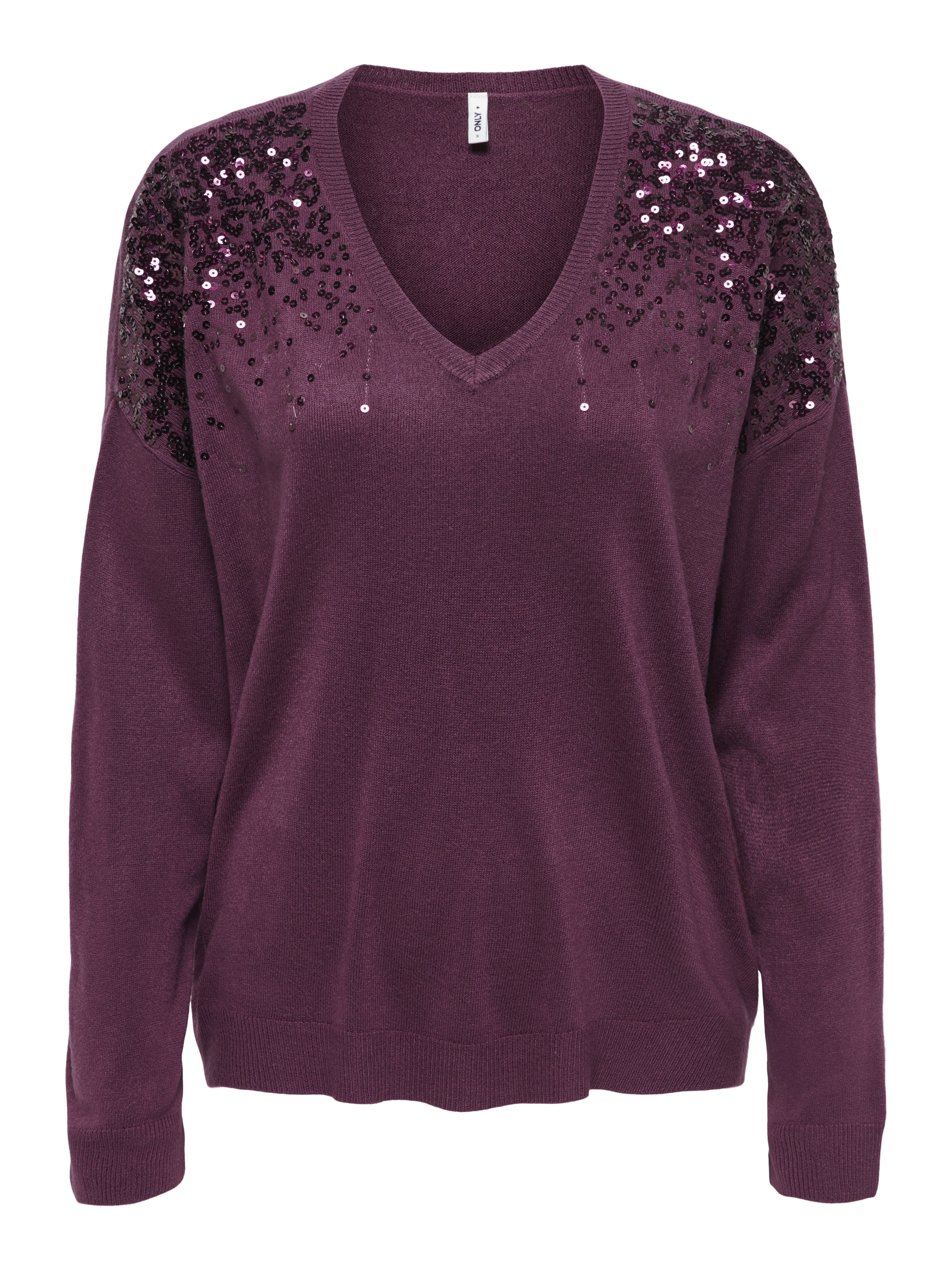 ONLY - Onlstarry Sequin Boxy V-Neck