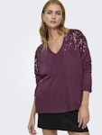 Onlstarry Sequin Boxy V-Neck