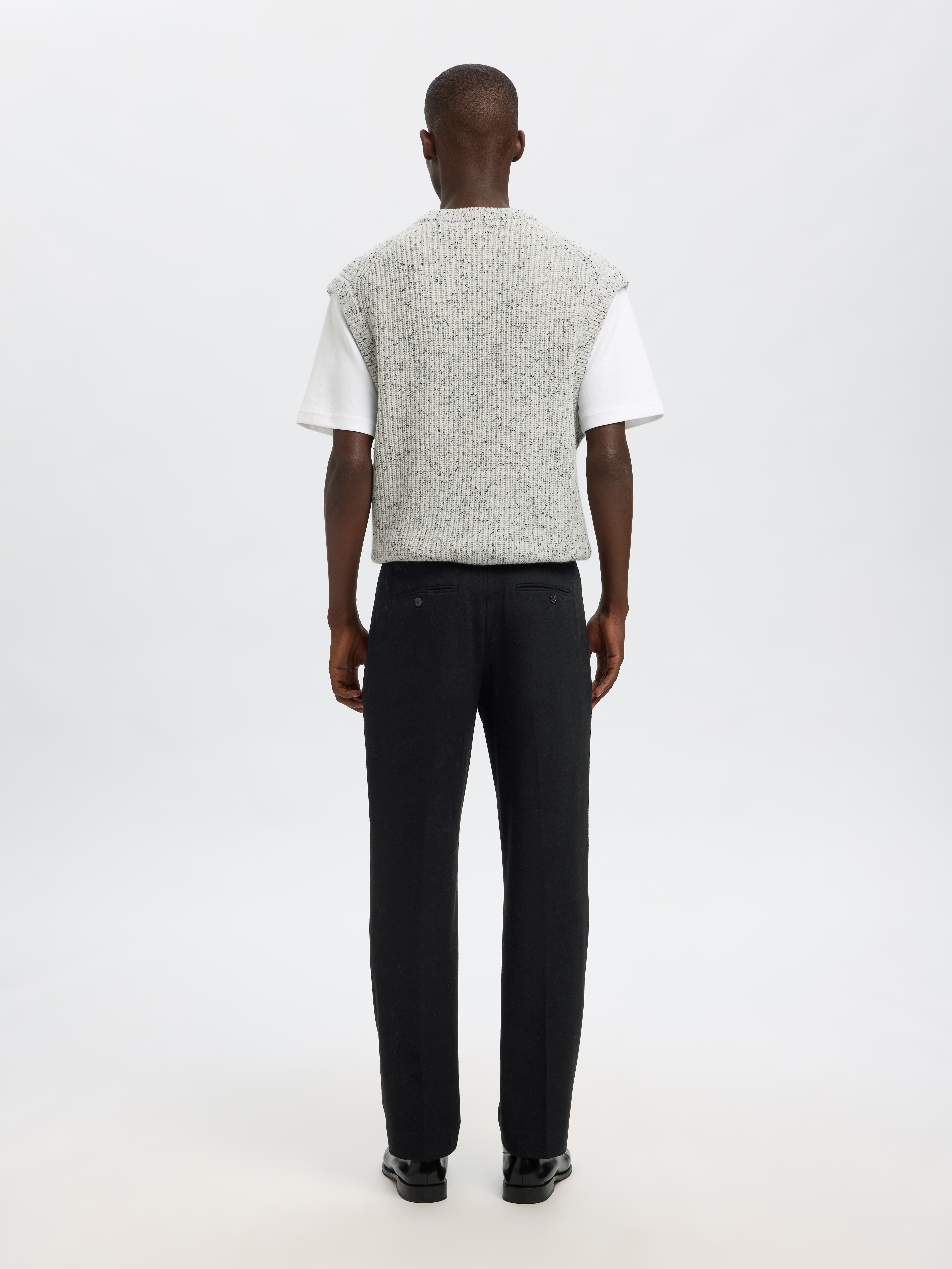 SELECTED - Slh196-Straight Terry Wool Blend Pant