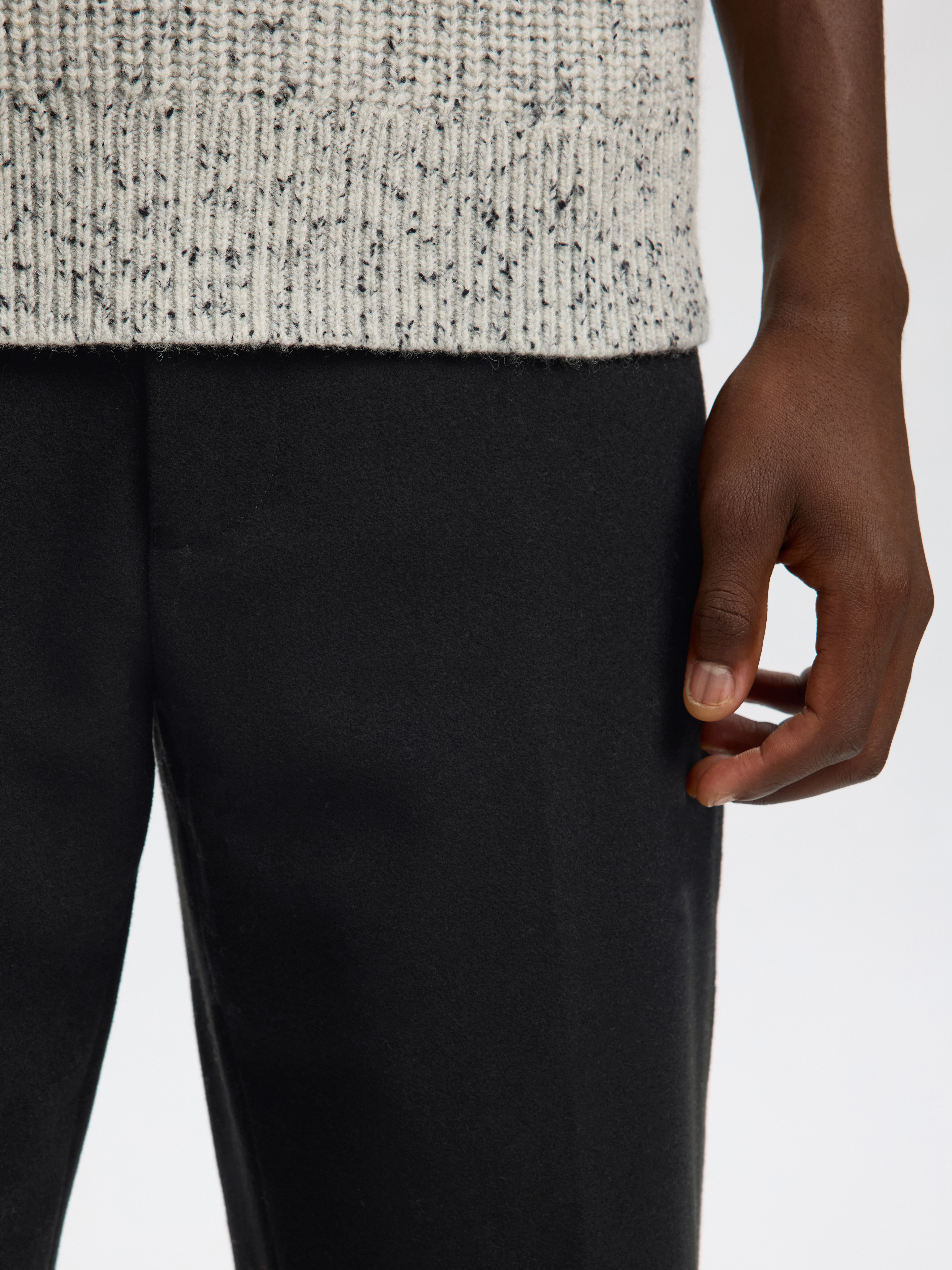 SELECTED - Slh196-Straight Terry Wool Blend Pant