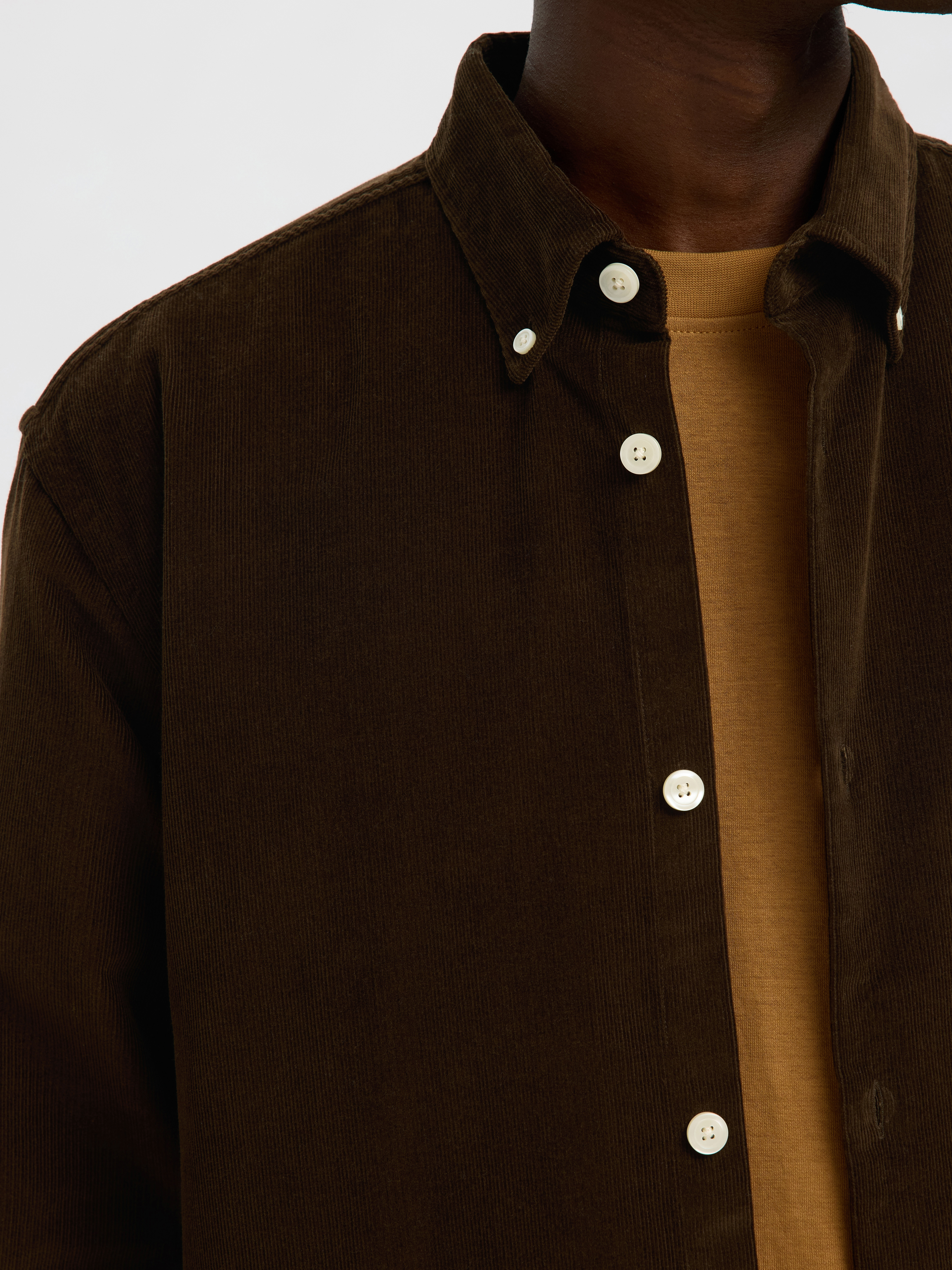 SELECTED - Slhregdanni Cord Bd Ls Shirt