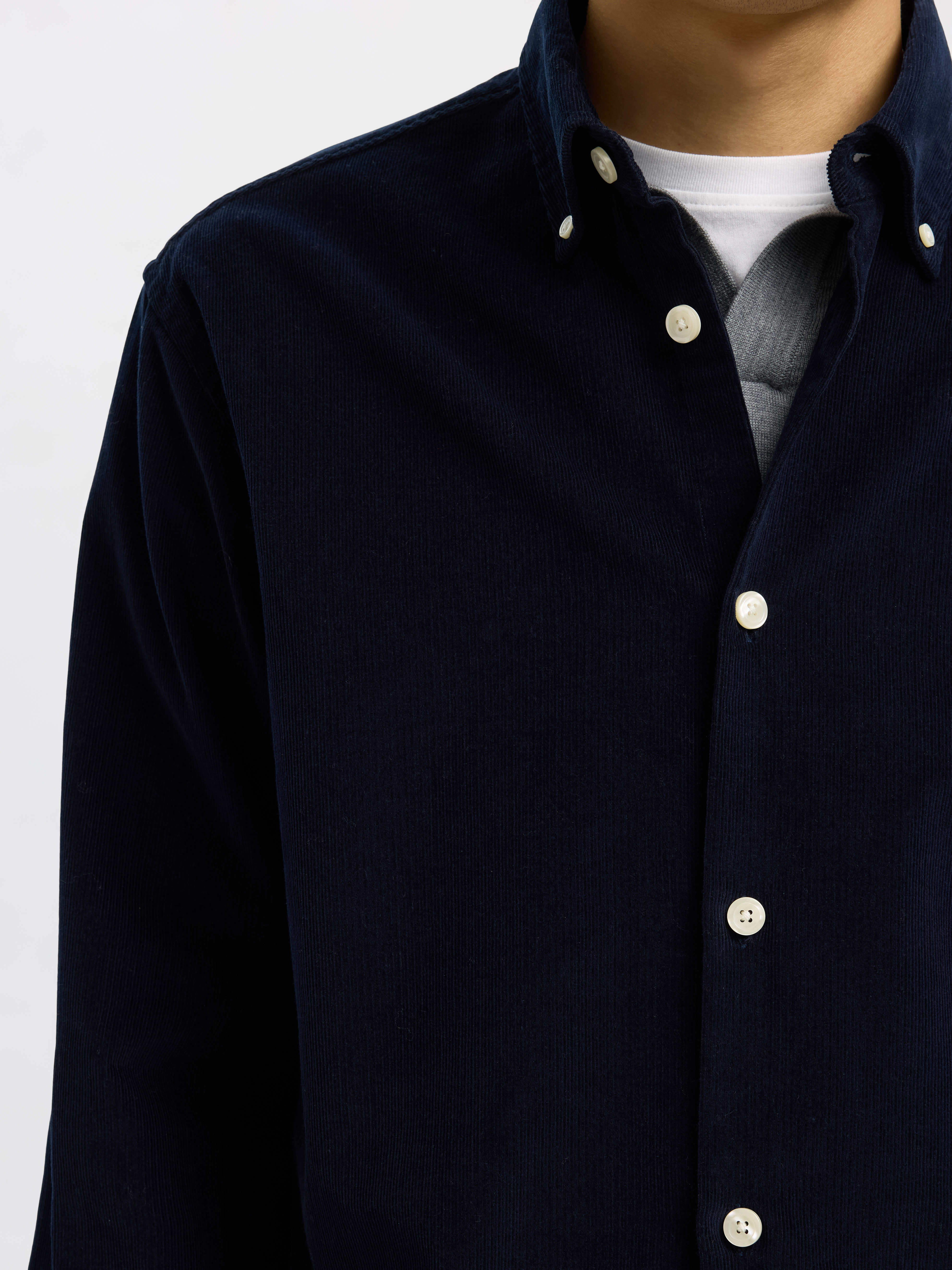 SELECTED - Slhregdanni Cord Bd Ls Shirt
