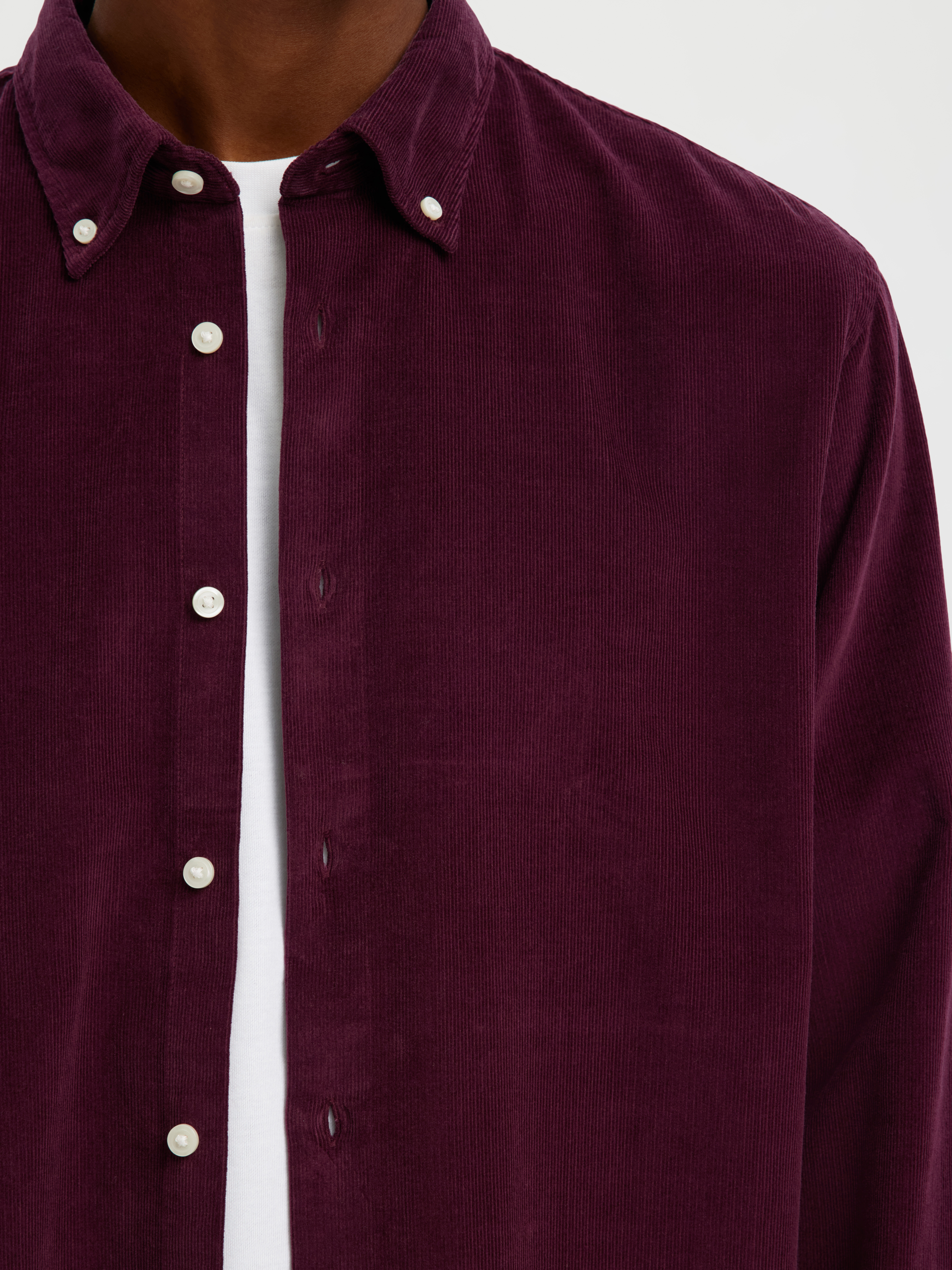 SELECTED - Slhregdanni Cord Bd Ls Shirt