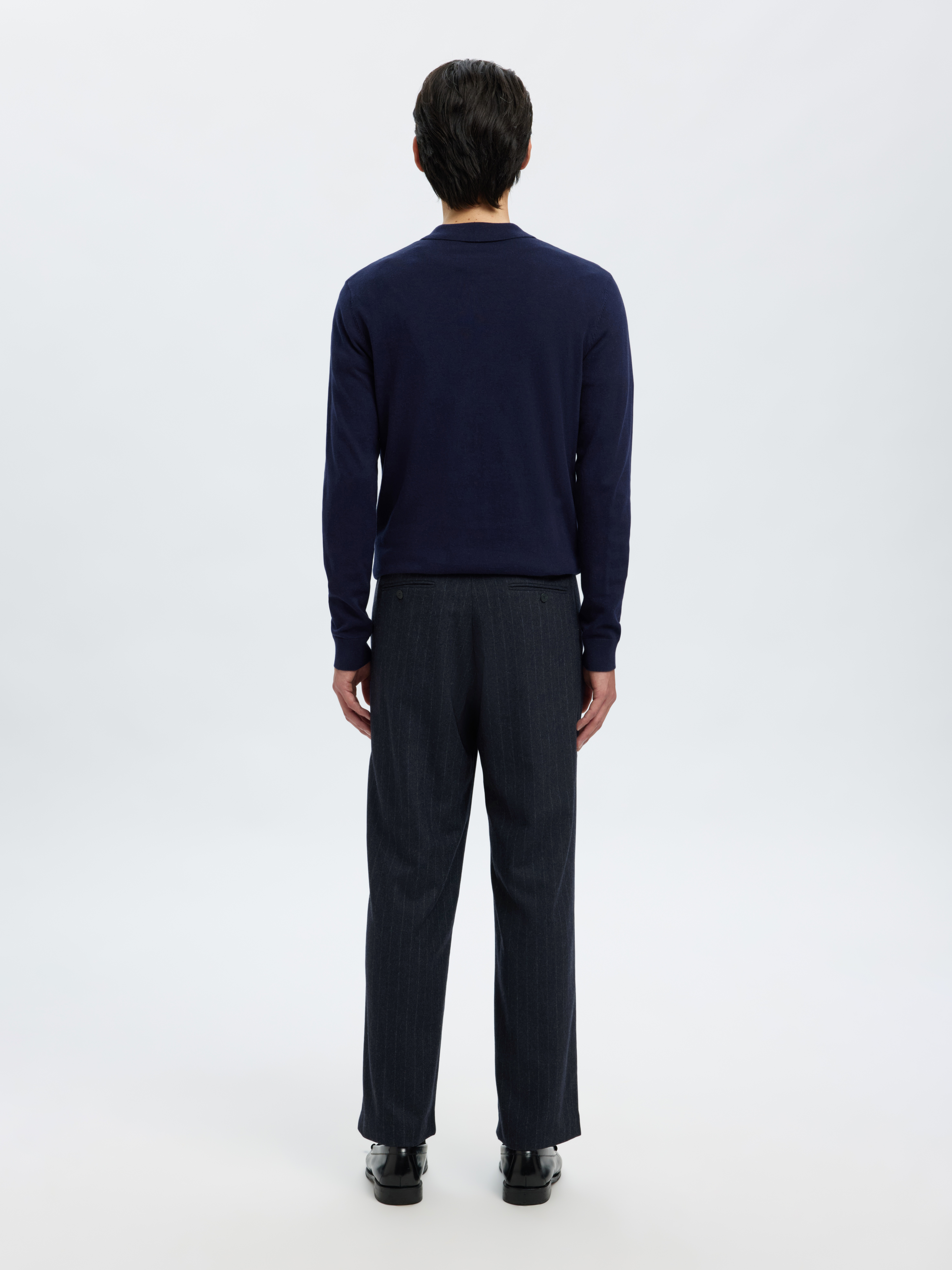 SELECTED - Relaxed-Anderson Wool Blend Trousers