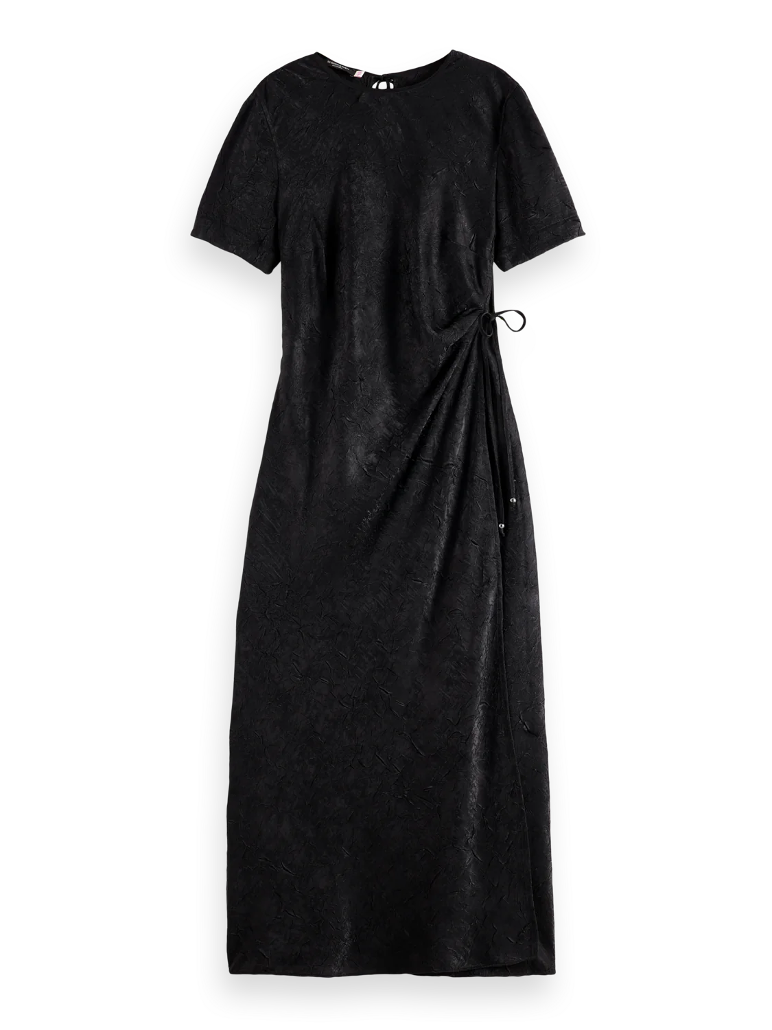 SCOTCH & SODA - Crushed Satin Wrap Dress