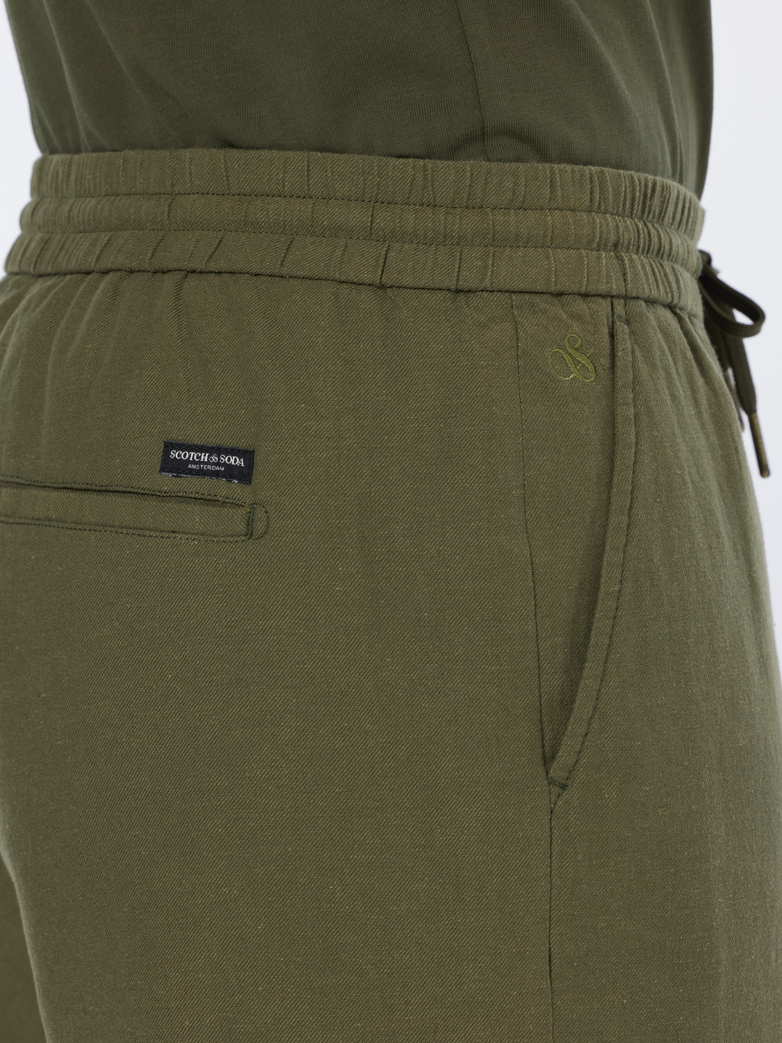 SCOTCH & SODA - Cotton Linen Relaxed Fit Bermuda