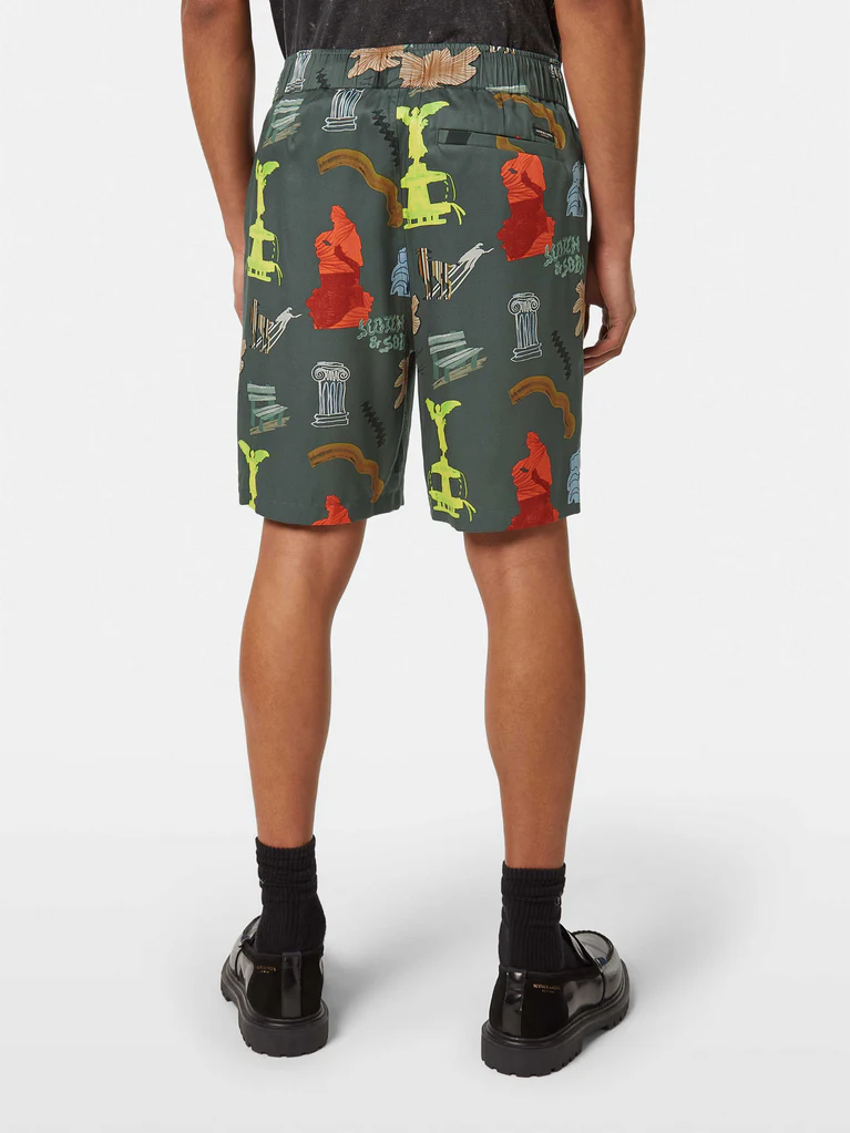 SCOTCH & SODA - Fave-Printed Tencel Relaxed Fit Bermuda