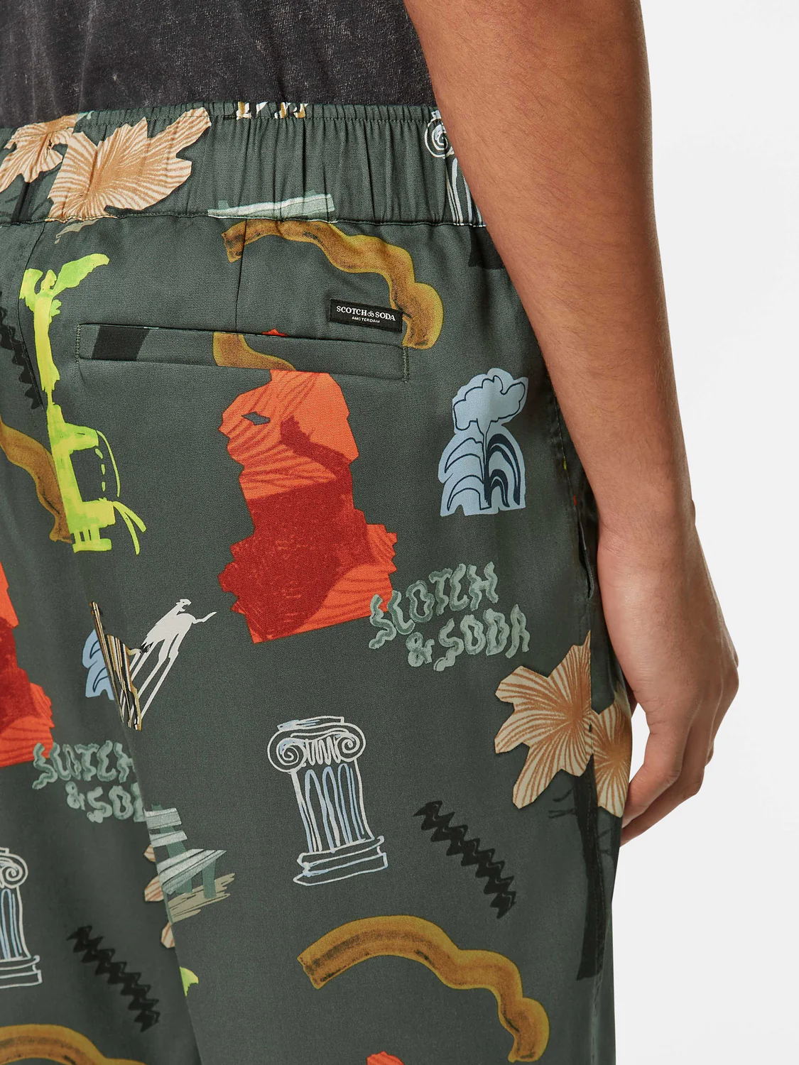 SCOTCH & SODA - Fave-Printed Tencel Relaxed Fit Bermuda