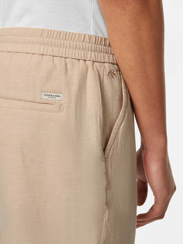 SCOTCH & SODA - Cotton/Linen Twill Bermuda