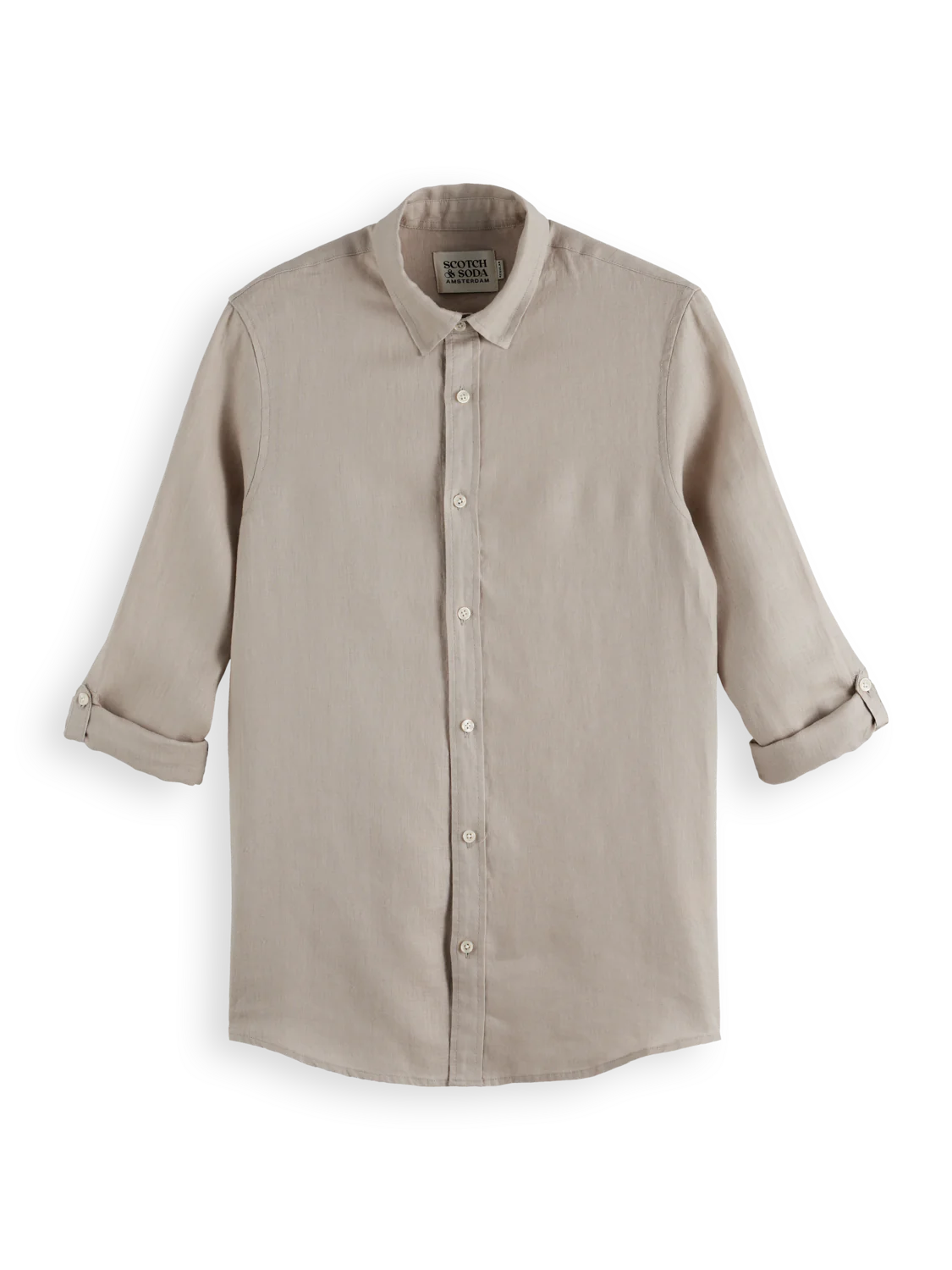 SCOTCH & SODA - Seasonal Core-Regular Fit Linen Shirt
