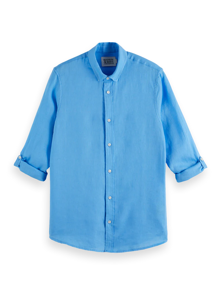 SCOTCH & SODA - Seasonal Core-Regular Fit Linen Shirt