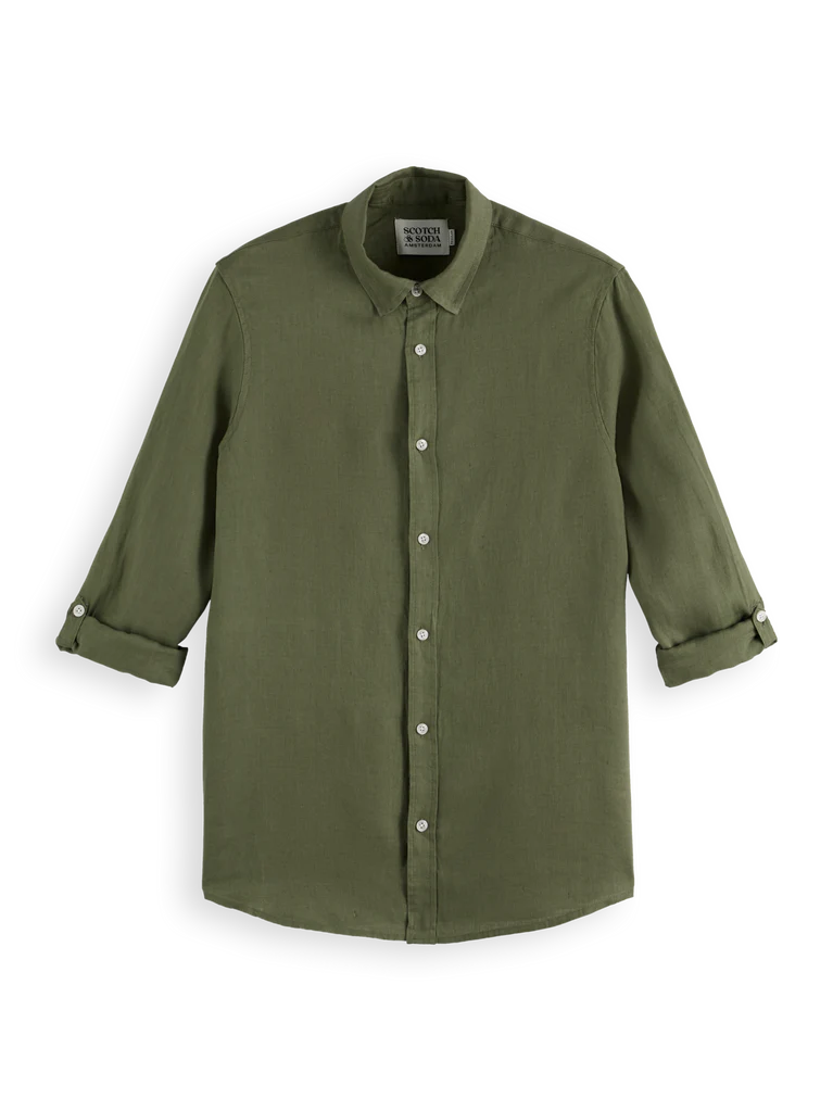 SCOTCH & SODA - Seasonal Core-Regular Fit Linen Shirt