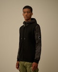 Extrafine Merino Wool Mixed Hooded Zip Sweater