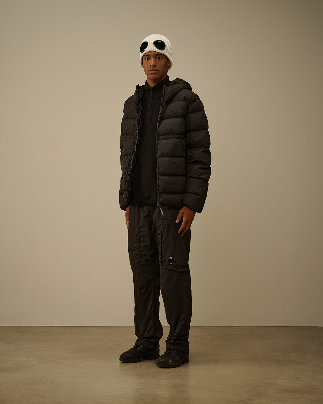 C.P. COMPANY - Chrome-R Goggle Down Jacket