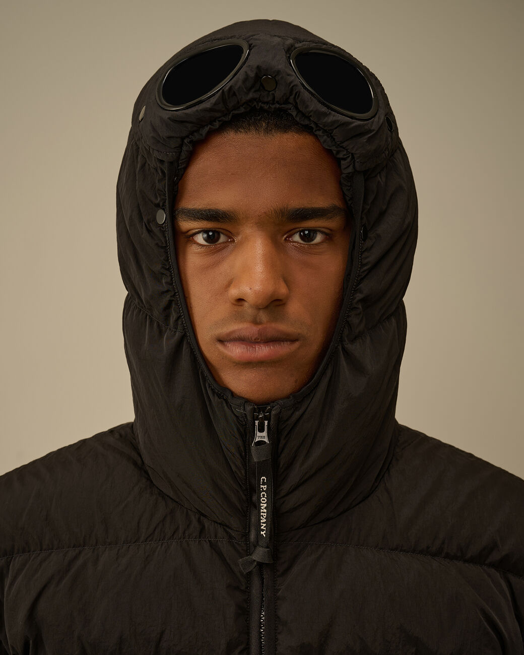 C.P. COMPANY - Chrome-R Goggle Down Jacket