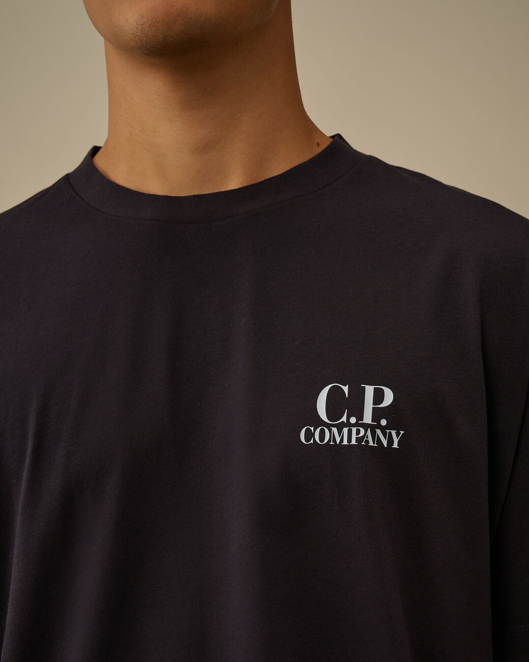 C.P. COMPANY - Jersey Short Sleeve Logo T-Shirt
