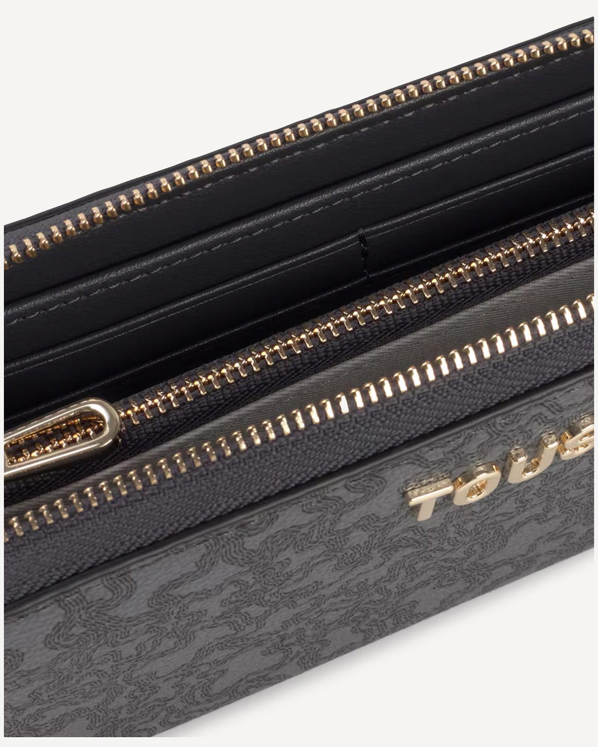 TOUS - Tous Billetera M. Kaos Mini Lines Gris Oscuro