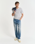 Striped Cotton Linen T-Shirt