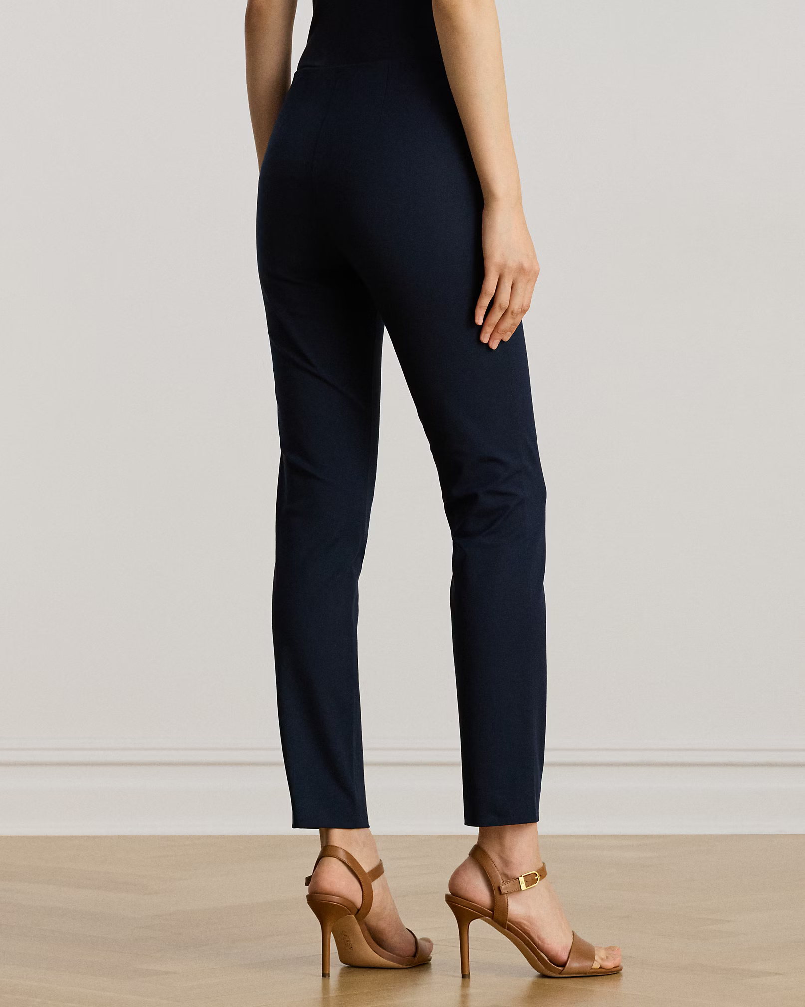 LAUREN RALPH LAUREN - Stretch Cotton Blend Twill Trouser