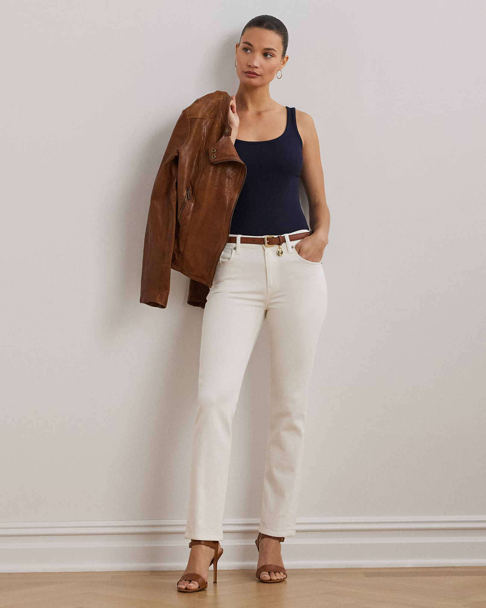 LAUREN RALPH LAUREN - Stretch Cotton Tank Top