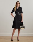 Belted Cotton-Blend Shirtdress