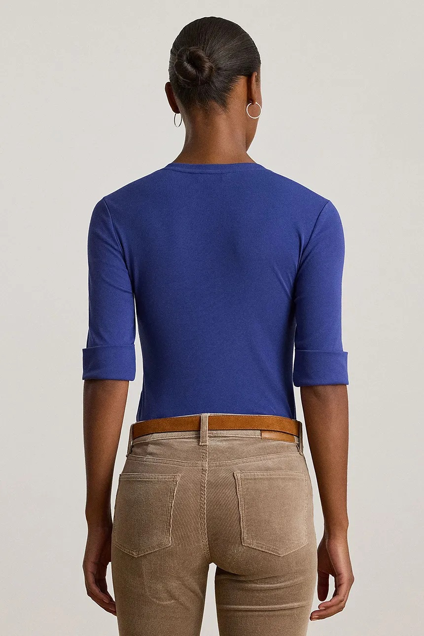 LAUREN RALPH LAUREN - V Judy Elbow Sleeve Knit