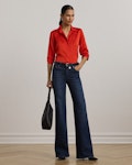 Classic Fit Satin Charmeuse Shirt