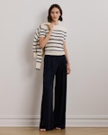 Striped Short-Sleeve Jumper