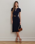 Belted Georgette Dress