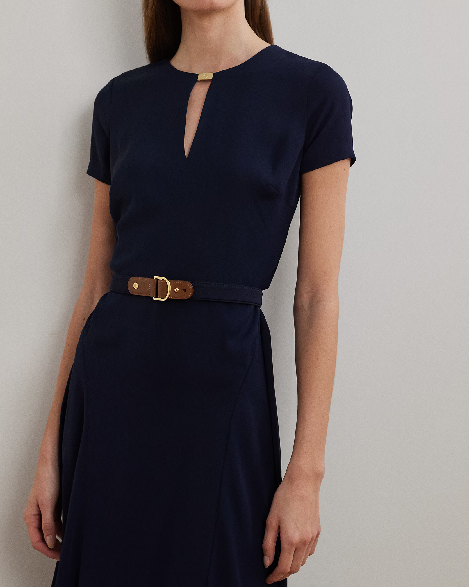 LAUREN RALPH LAUREN - Belted Georgette Dress