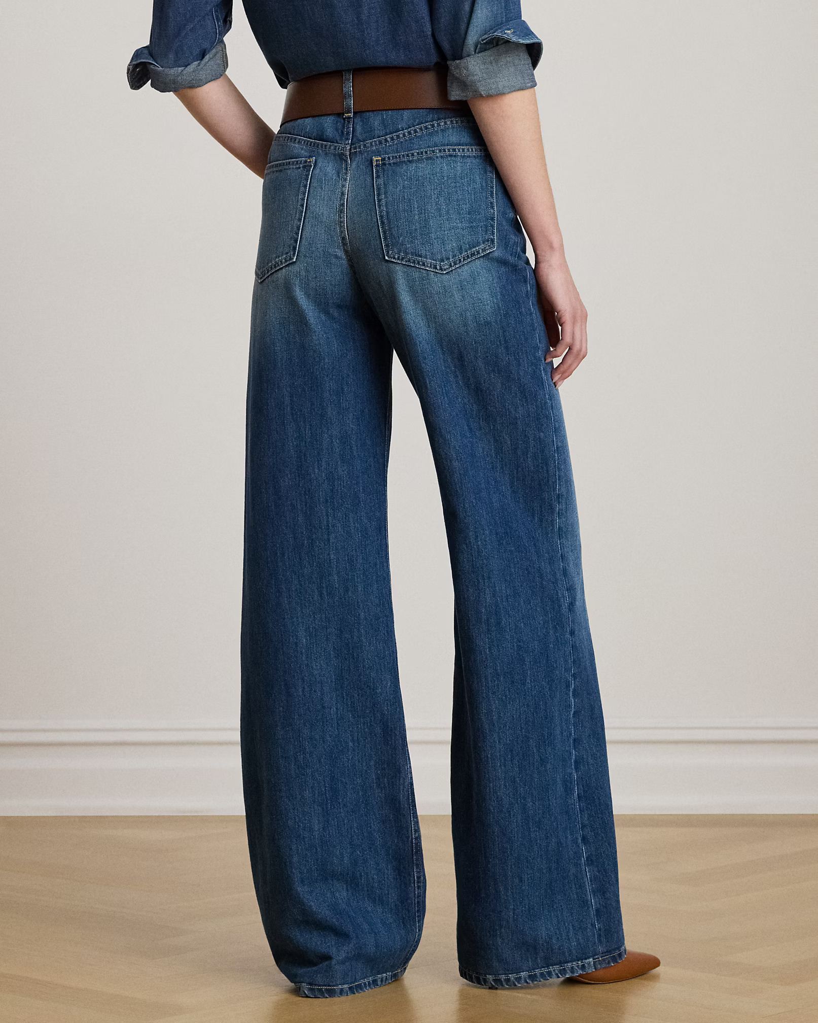 LAUREN RALPH LAUREN - High-Rise Wide-Leg Jean