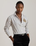 Relaxed Fit Striped Cotton Shirt