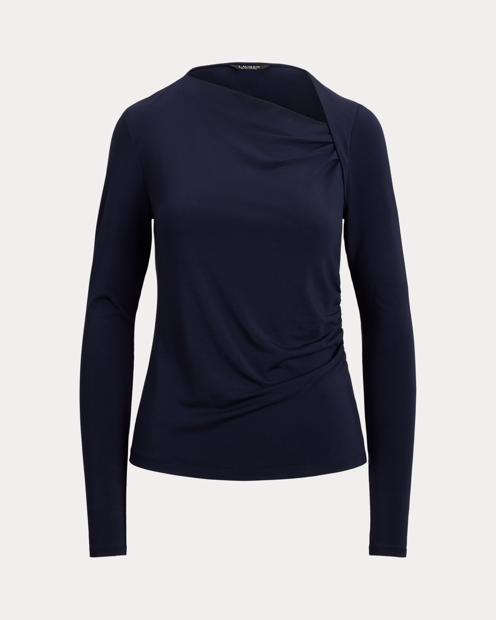 LAUREN RALPH LAUREN - Stretch Jersey Asymmetrical Top