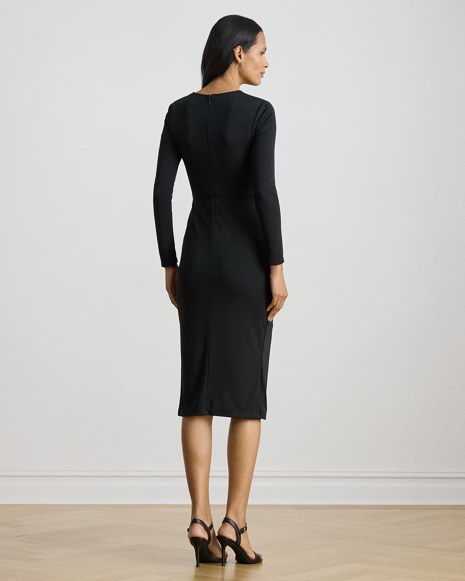 LAUREN RALPH LAUREN - Buckle-Trim Stretch Jersey Dress